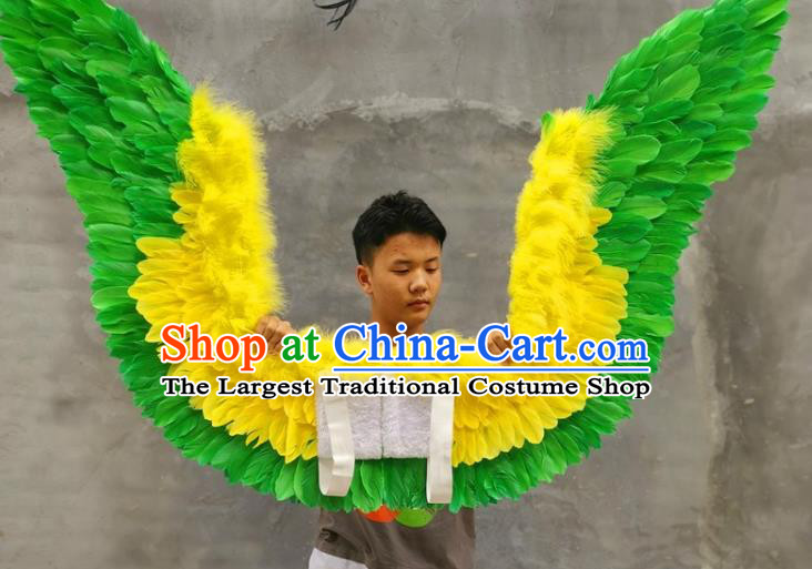 Custom Miami Catwalks Back Decorations Cosplay Angel Feather Wings Halloween Performance Props Headdress Carnival Parade Accessories
