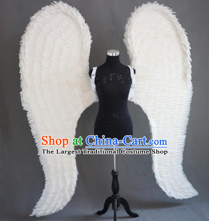 Custom Halloween Catwalks Giant Props Christmas Day Performance Deluxe Angel Wings Miami Stage Show Feather Back Accessories