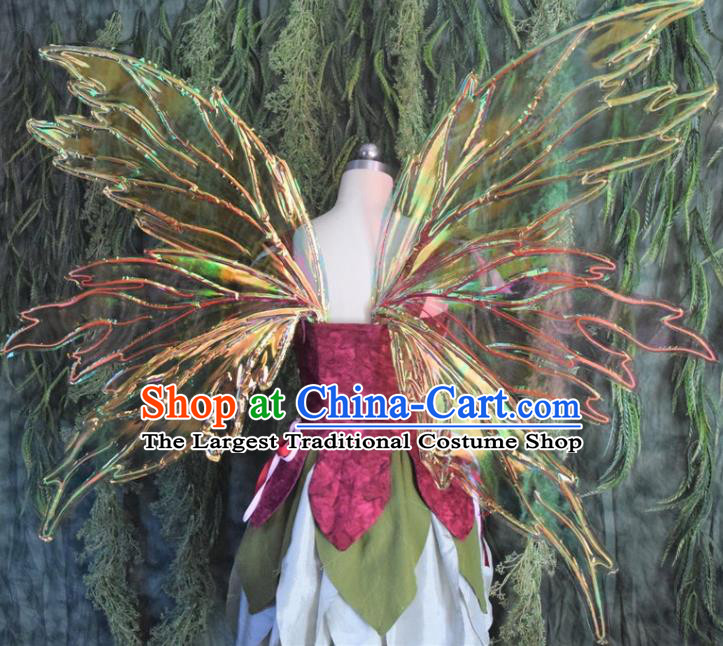 Custom Christmas Day Deluxe Butterfly Wings Cosplay Catwalks Accessories Miami Stage Show Back Decorations Halloween Fancy Props