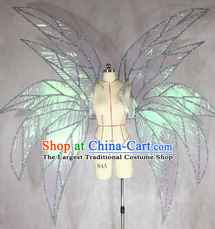 Custom Carnival Catwalks Back Accessories Brazil Parade Props Halloween Cosplay Shining Wings Stage Show Decorations