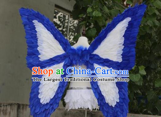 Custom Halloween Cosplay Feathers Wear Carnival Parade Back Accessories Miami Angel Butterfly Wings Fancy Ball Deluxe Decorations Stage Show Props