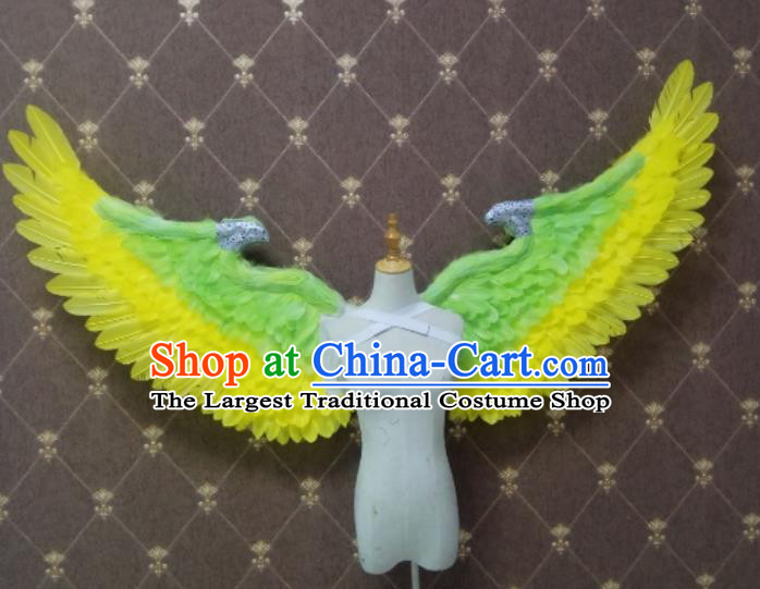 Custom Stage Show Props Opening Dance Angel Wear Miami Show Accessories Christmas Feathers Wings Halloween Performance Decorations