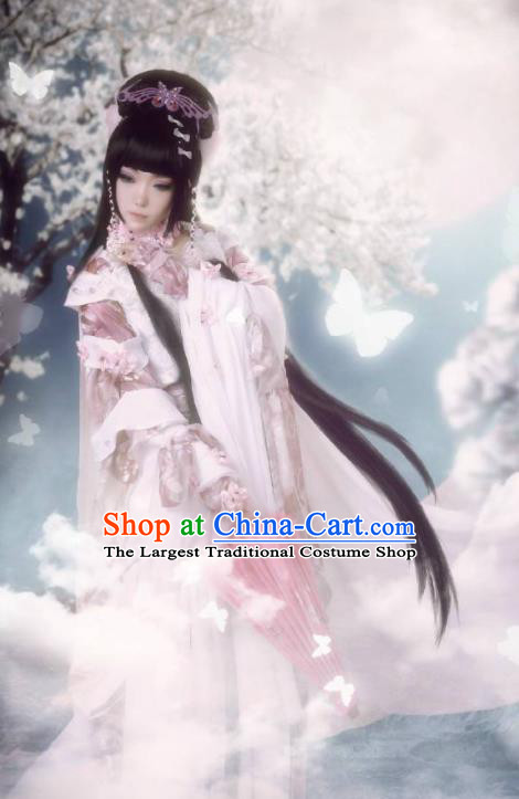 China Cosplay Chivalrous Woman Dress Outfits Traditional Puppet Show Zuo Shouxiang Garment Costumes Ancient Princess Clothing