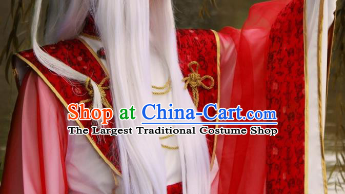 Chinese Traditional Cosplay Yin Yang Master Clothing Puppet Show Royal Highness Garment Costumes Ancient Taoist Robe Uniforms