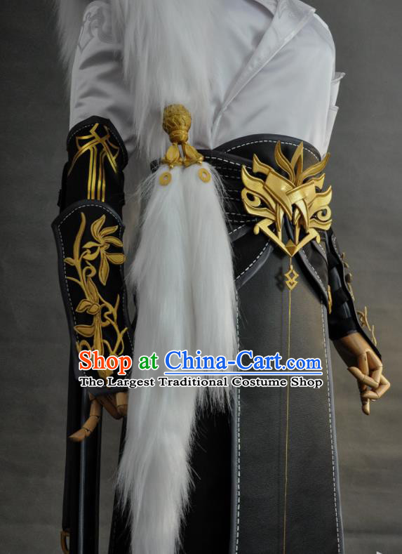 Custom Moonlight Blade Swordsman Garment Costumes Game Role Chivalrous Male Suits Cosplay Knight Clothing