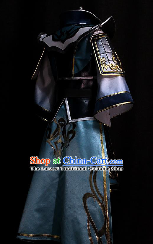 Chinese Game Dynasty Warriors Sima Shi Garment Costumes Ancient Swordsman Armor Uniforms Traditional Cosplay General Clothing