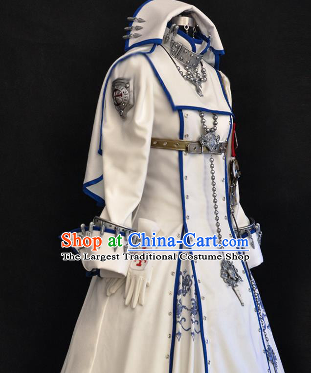 Top Traditional Game Role Clothing Cosplay Nun White Dress Western Goddess Garment Costumes
