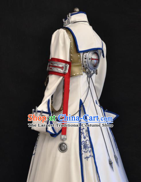 Top Traditional Game Role Clothing Cosplay Nun White Dress Western Goddess Garment Costumes