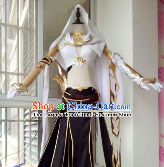 China Ancient Swordswoman Clothing Cosplay Female Knight Dress Outfits Traditional JX Online Garment Costumes