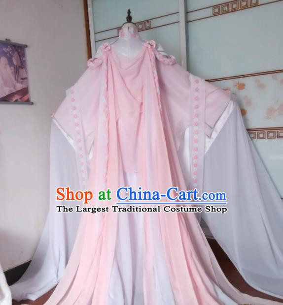 China Traditional Puppet Show Yu Qinghuan Garment Costumes Ancient Fairy Princess Clothing Cosplay Empress Dress Outfits