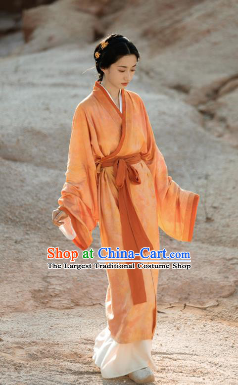 China Ancient Han Dynasty Palace Lady Garment Costumes Traditional Imperial Concubine Historical Clothing