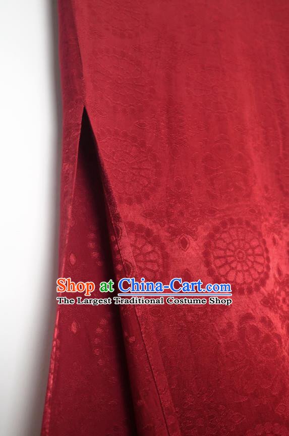 China Ancient Woman Hanfu Dress Traditional Tang Dynasty Red Round Collar Robe Uniforms Swordsman Historical Clothing