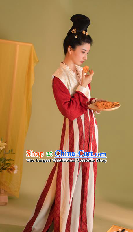 China Ancient Tang Dynasty Princess Historical Clothing Traditional Hanfu Dress Court Beauty Garment Costumes