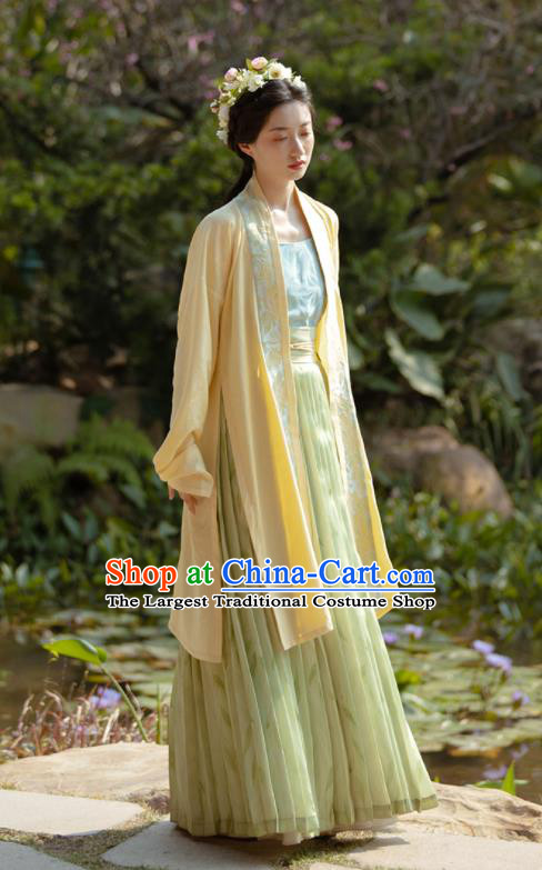 China Traditional Noble Lady Hanfu Dresses Song Dynasty Young Beauty Garment Costumes Ancient Female Historical Clothing Complete Set