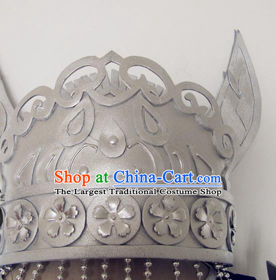Chinese Ancient Young Lady Hair Crown Headwear Traditional Ethnic Princess Hat Cosplay Swordswoman Hair Accessories