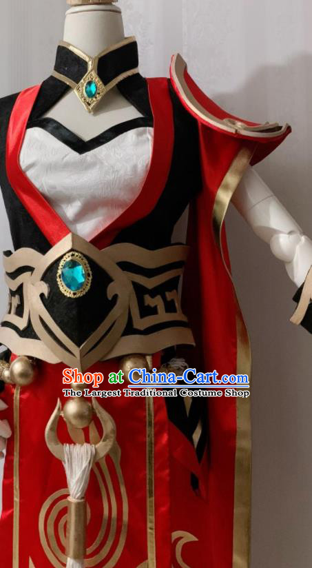 Custom Cosplay Female Knight Dress Game Role Young Lady Clothing Halloween Stage Performance Garment Costume