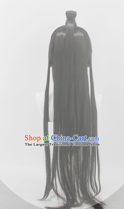 Chinese Cosplay Taoist Nun Hair Accessories Ancient Female Knight Wigs Headwear Traditional Jin Dynasty Hanfu Hairpieces