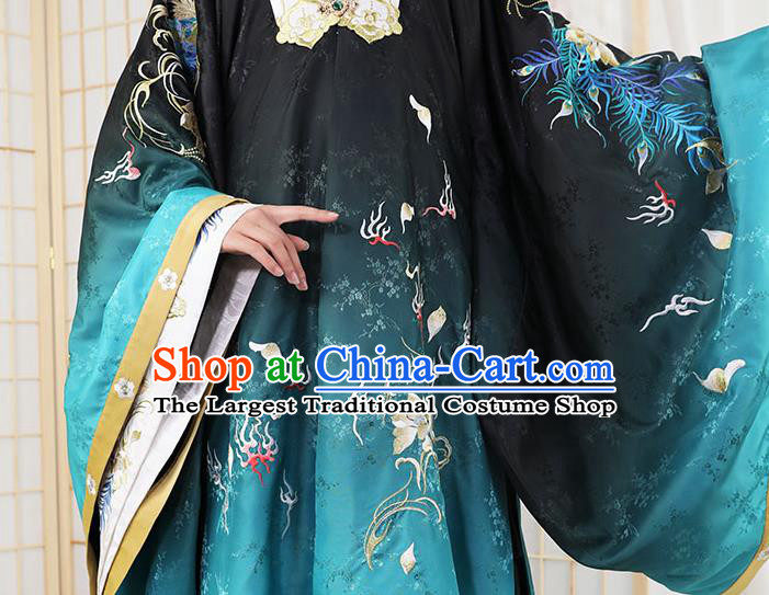 China Traditional Noble Countess Hanfu Dress Apparels Ancient Court Woman Garment Costumes Ming Dynasty Imperial Consort Historical Clothing