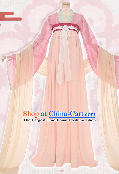 Custom Cartoon Shi Yi Chang An Li Mingyue Dress Tang Dynasty Palace Lady Clothing Cosplay Ancient Princess Garment Costumes