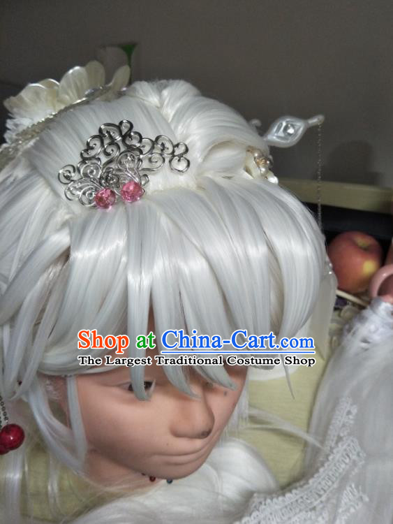 Chinese Ancient Young Hero Hair Accessories Handmade Cosplay Swordsman Headpieces Traditional Puppet Show Hairpins
