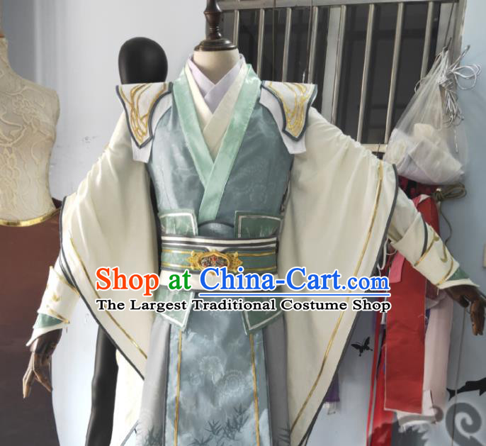 China Traditional Chivalrous Hero Garment Costumes Cosplay Swordsman Apparels Ancient Young General Clothing