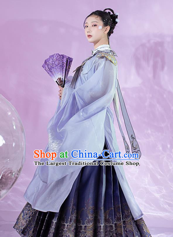 China Ancient Royal Countess Garment Costumes Ming Dynasty Hanfu Dress Apparels Traditional Noble Mistress Historical Clothing