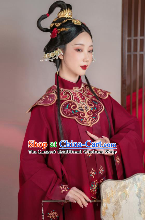 China Traditional Court Wedding Historical Clothing Ancient Imperial Consort Garment Costumes Ming Dynasty Palace Woman Hanfu Dress Apparels
