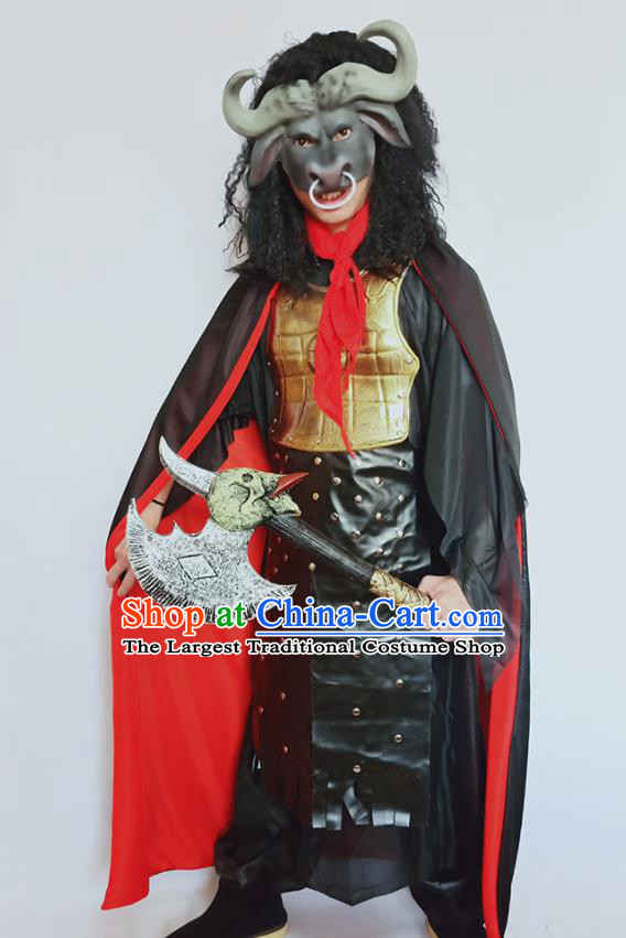 Top Journey to the West General Armor Apparels Cosplay Bull Demon King Clothing Halloween Fancy Ball Garment Costumes