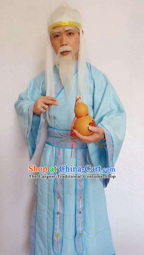 Top Cosplay Tai Yi Immortal Clothing Journey to the West Garment Costumes China Ancient Taoist Priest Blue Robe Apparels