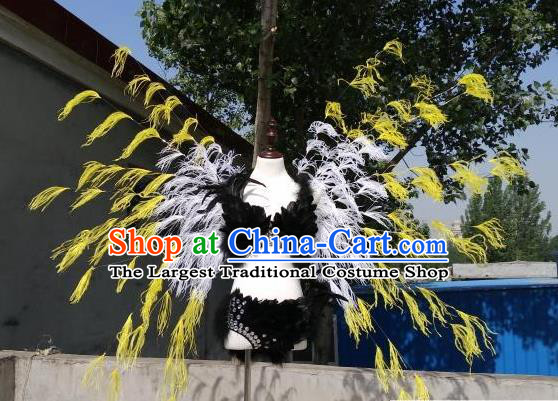 Top Stage Show Feather Wings Opening Dance Back Accessories Cosplay Angel Decorations Miami Catwalks Props