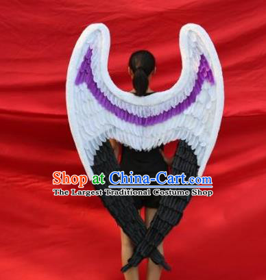 Top Brazil Parade Back Decorations Miami Catwalks Deluxe Feather Props Stage Show Angel Giant Wings Opening Dance Accessories