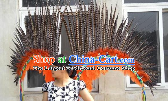 Top Brazil Parade Decorations Miami Angel Catwalks Props Stage Show Deluxe Feather Wings Opening Dance Back Accessories