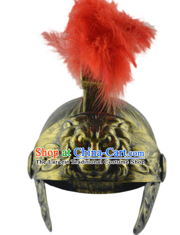 Professional Halloween Cosplay Warrior Hat Sparta General Hair Accessories Rome Hero Headwear Fancy Ball Helmet Headdress