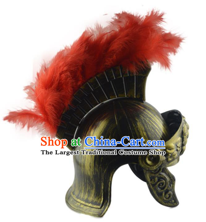 Professional Halloween Cosplay Warrior Hat Sparta General Hair Accessories Rome Hero Headwear Fancy Ball Helmet Headdress