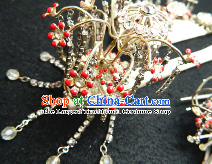 Japan Classical Hair Accessories Wedding Bride Headpieces Traditional Kimono Hairpins and Hair Comb Complete Set