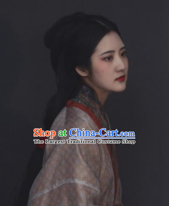 China Ancient Palace Beauty Dress Clothing Han Dynasty Court Lady Hanfu Garments Traditional Historical Costumes Full Set