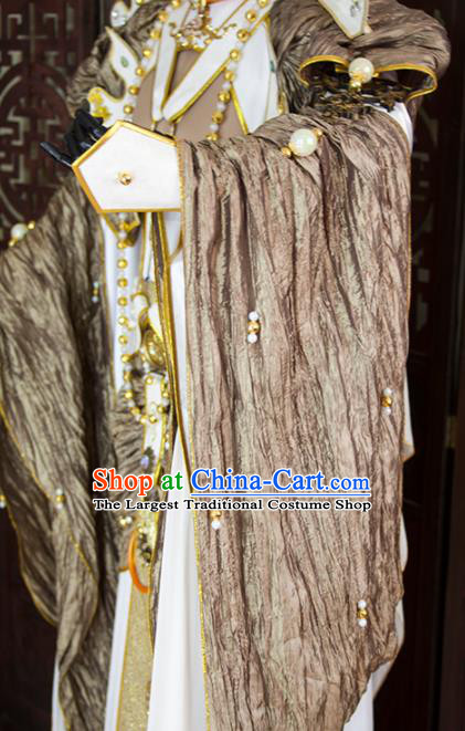 China Cosplay Swordsman Hanfu Clothing Ancient King Garment Costumes Traditional Puppet Show Emperor Uniforms