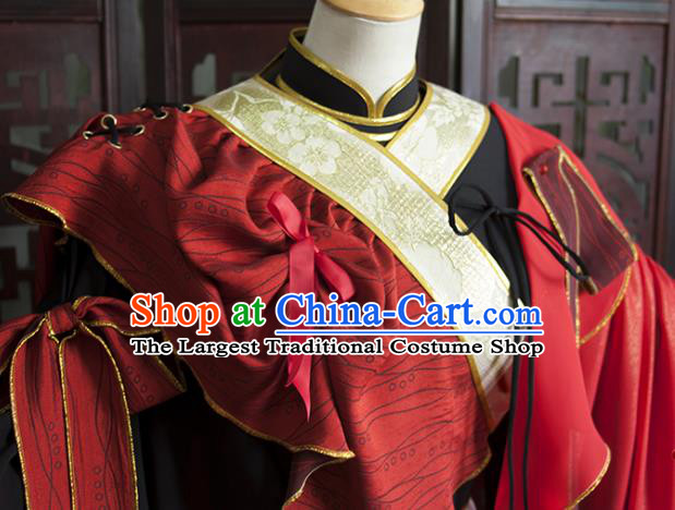 China Ancient Queen Hanfu Dress Traditional Puppet Show Fairy Yu Waner Clothing Cosplay Female Swordsman Garment Costumes
