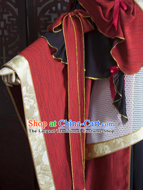 China Ancient Queen Hanfu Dress Traditional Puppet Show Fairy Yu Waner Clothing Cosplay Female Swordsman Garment Costumes