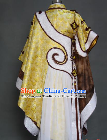 China Cosplay Monk Hanfu Clothing Ancient Swordsman Garment Costumes Traditional Puppet Show Buddhist Knight Mu Shaoai Uniforms