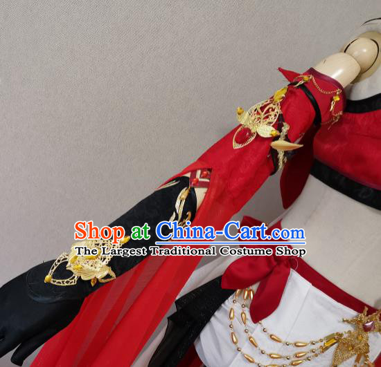 China Traditional JX Online Swordswoman Clothing Cosplay Fairy Garment Costumes Ancient Young Lady Dress Outfits