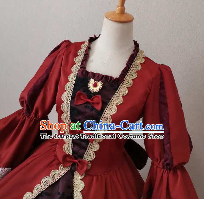Top Halloween Fancy Ball Garment Costume Magic Princess Clothing Cosplay Female Warrior Red Short Dress