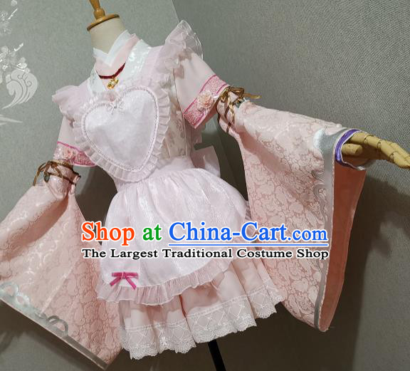 Top Magic Princess Clothing Cosplay Maidservant Dress Halloween Fancy Ball Garment Costume