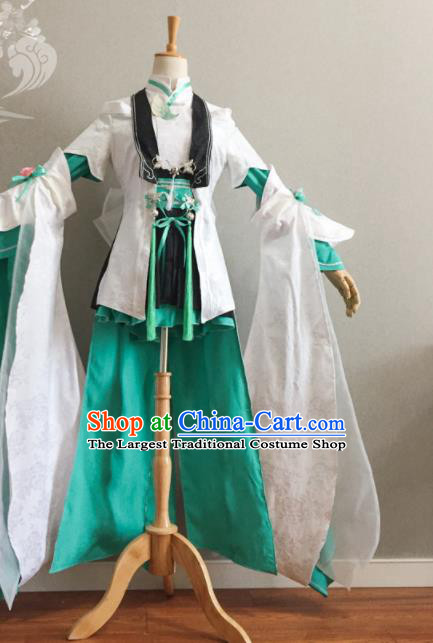 Professional Cosplay Swordswoman Garment Costumes Ancient Young Lady Dress Outfits Traditional JX Online Female Warrior Clothing