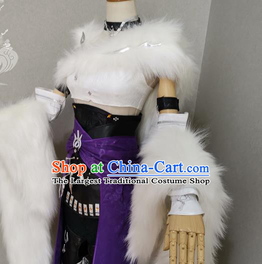 Professional China Cosplay Female Knight Garment Costumes Ancient Swordswoman Dress Outfits Traditional Game Role Clothing