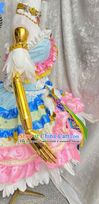 Top Cartoon Flowers Fairy Princess Clothing Cosplay Angel Short Dress Halloween Fancy Ball Garment Costume