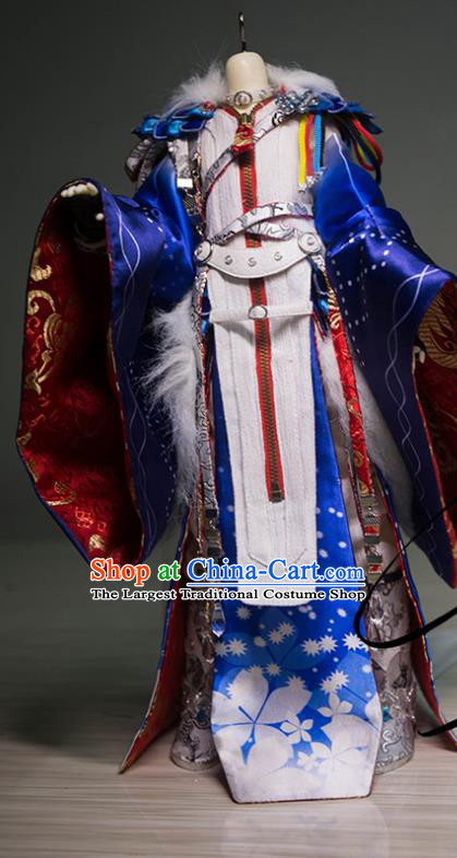 Chinese Traditional Thunderbolt Fantasy Emperor Garment Costumes Cosplay Swordsman Clothing Ancient Noble Childe Uniforms