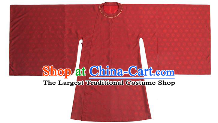 China Ancient Young Childe Garment Costumes Traditional Wedding Hanfu Robe Attire Song Dynasty Official Historical Clothing for Men