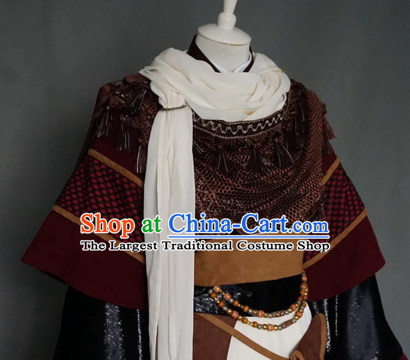 Chinese Traditional Puppet Show Swordsman Garment Costumes Cosplay Young Hero Clothing Ancient Chivalrous Male Uniforms