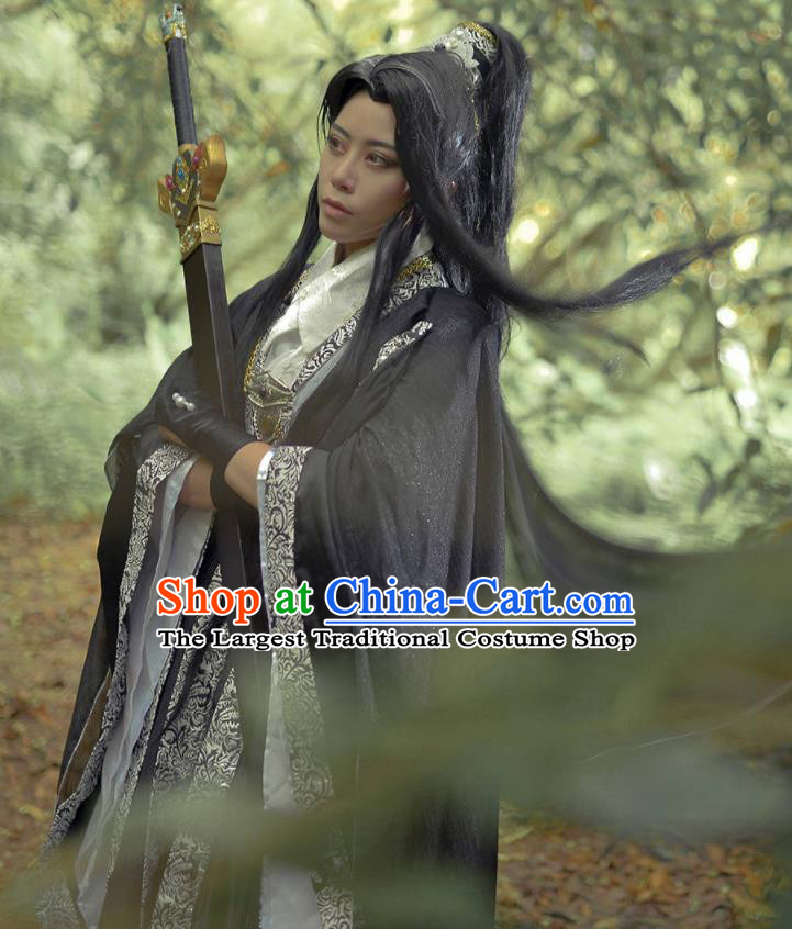 Chinese Cosplay Swordsman Clothing Ancient Chivalrous Male Uniforms Traditional Puppet Show Knight Garment Costumes
